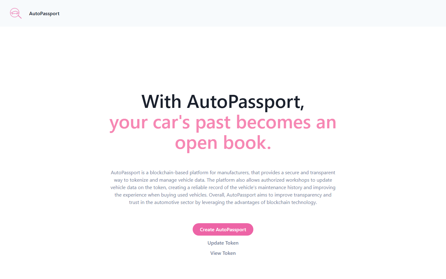 AutoPassport live demo